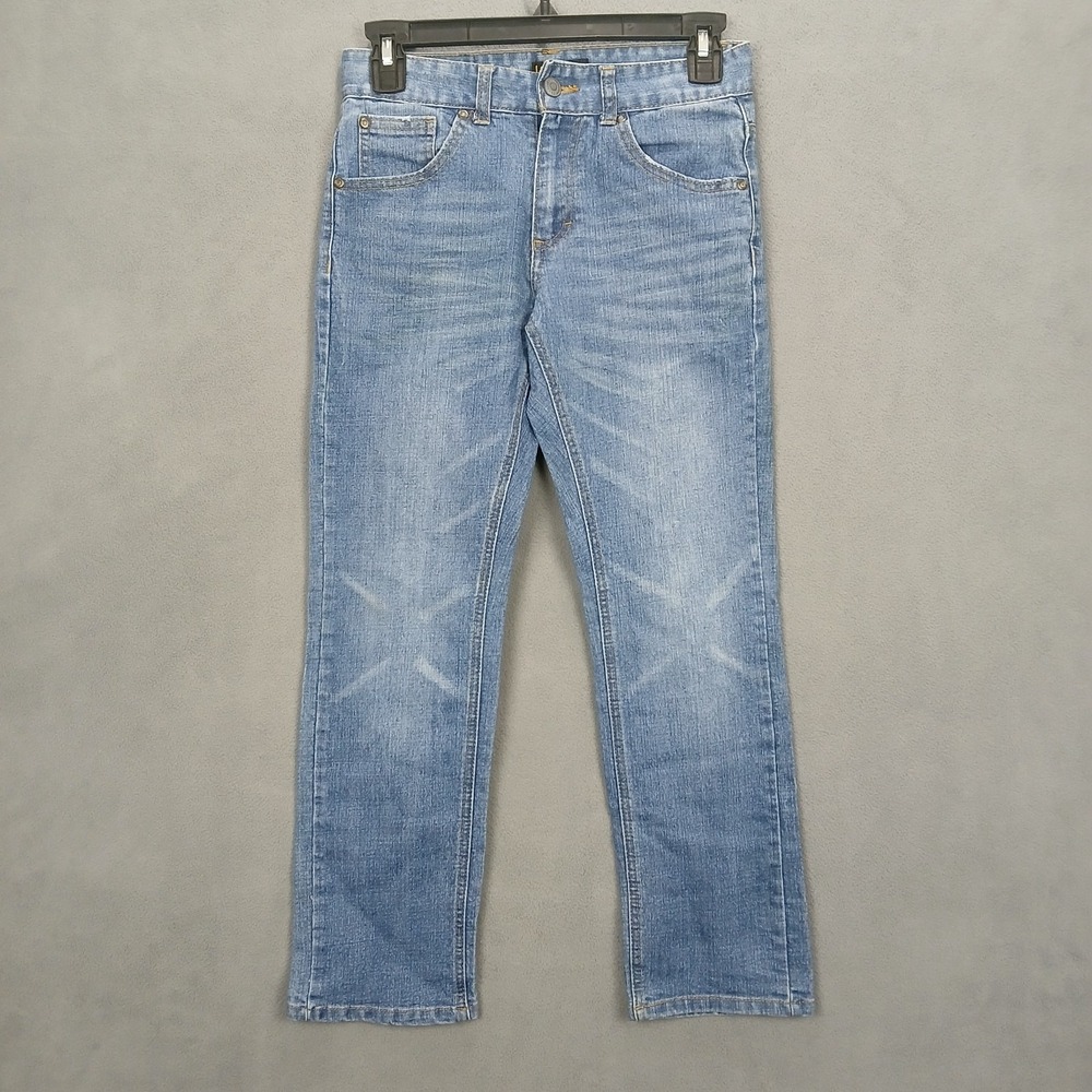 Lee Skinny Fit Jeans Womens 12 Blue Denim Cotton Stretch Mid Rise‎ Straight Leg